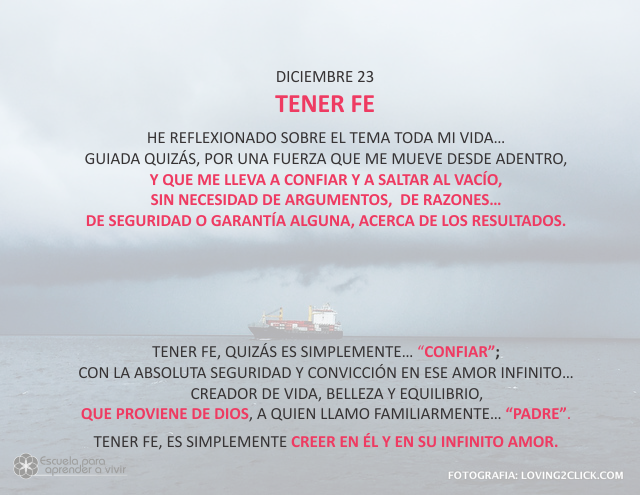 Tener fe